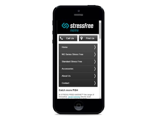 stressfree marine website design adelaide